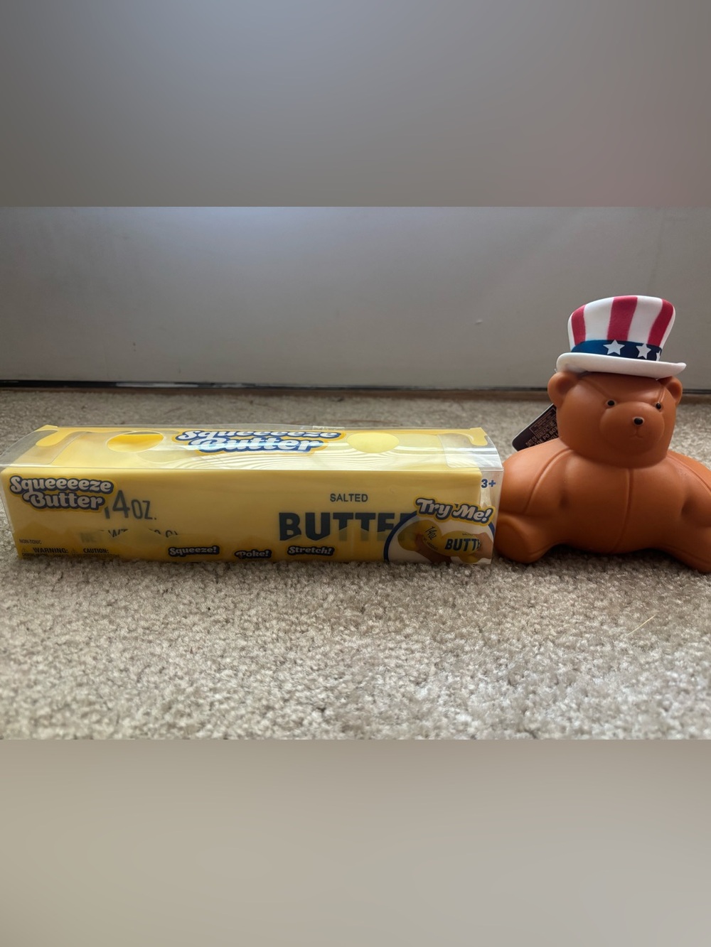 Sunny Days Squeezy Jumbo Butter and Bear Squishy